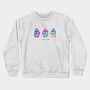 Three creepy cupcakes Crewneck Sweatshirt